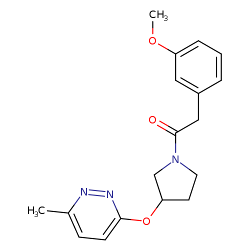 2-(3-methoxyphenyl)-1-{3-[(6-methylpyridazin-3-yl)oxy]pyrrolidin-1-yl}ethan-1-one