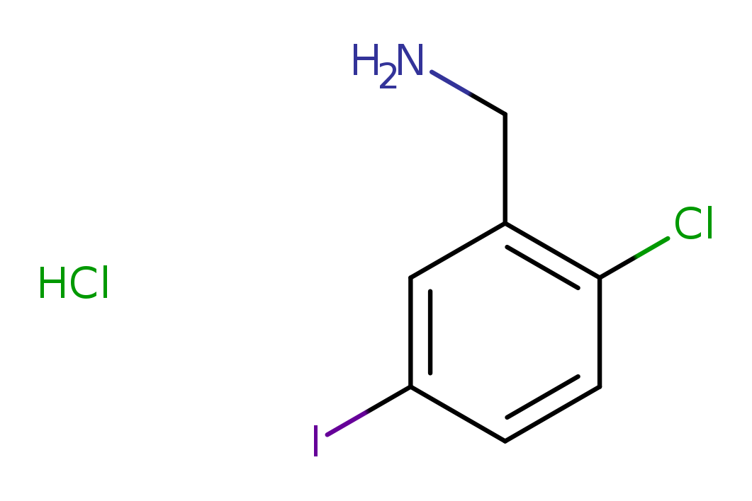 (2-chloro-5-iodophenyl)methanamine hydrochloride