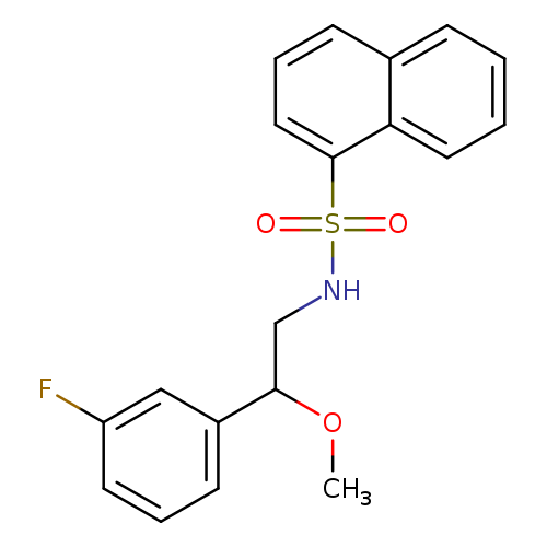 N-[2-(3-fluorophenyl)-2-methoxyethyl]naphthalene-1-sulfonamide