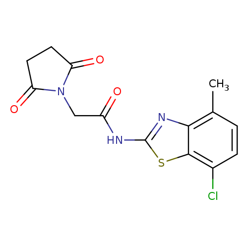 N-(7-chloro-4-methyl-1,3-benzothiazol-2-yl)-2-(2,5-dioxopyrrolidin-1-yl)acetamide