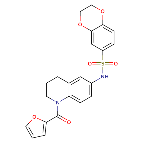 N-[1-(furan-2-carbonyl)-1,2,3,4-tetrahydroquinolin-6-yl]-2,3-dihydro-1,4-benzodioxine-6-sulfonamide