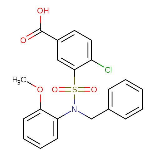 3-[benzyl(2-methoxyphenyl)sulfamoyl]-4-chlorobenzoic acid