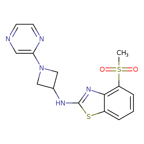 4-methanesulfonyl-N-[1-(pyrazin-2-yl)azetidin-3-yl]-1,3-benzothiazol-2-amine