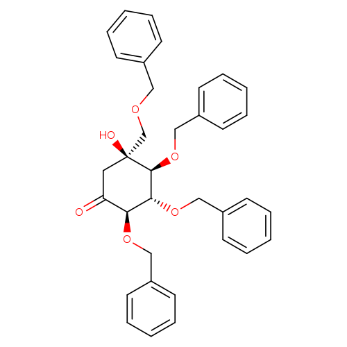 Cyclohexanone, 5-hydroxy-2,3,4-tris(phenylmethoxy)-5-[(phenylmethoxy)methyl]-, (2R,3S,4S,5S)-