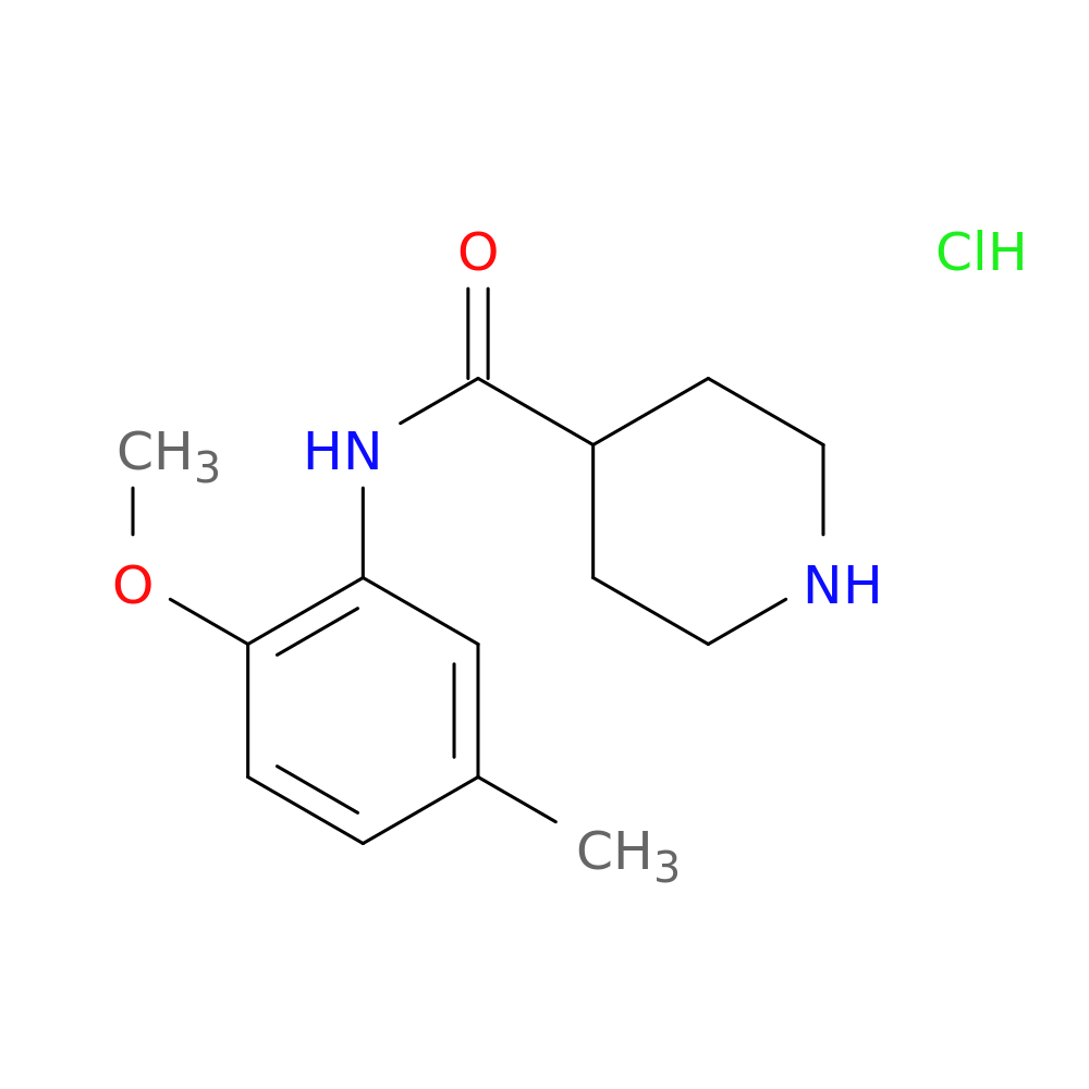 N-(2-methoxy-5-methylphenyl)piperidine-4-carboxamide hydrochloride