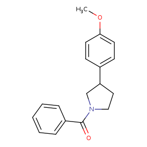 1-benzoyl-3-(4-methoxyphenyl)pyrrolidine