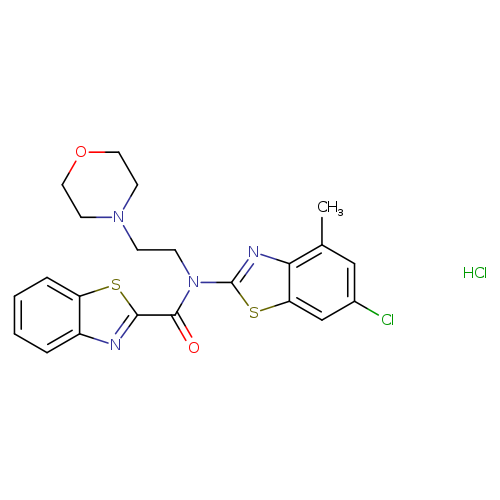 N-(6-chloro-4-methyl-1,3-benzothiazol-2-yl)-N-[2-(morpholin-4-yl)ethyl]-1,3-benzothiazole-2-carboxamide hydrochloride