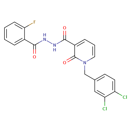 N'-{1-[(3,4-dichlorophenyl)methyl]-2-oxo-1,2-dihydropyridine-3-carbonyl}-2-fluorobenzohydrazide