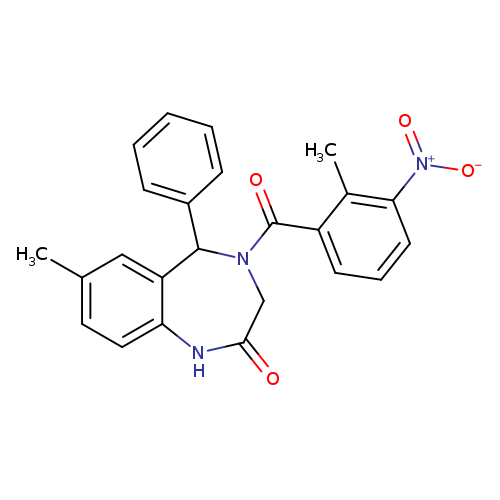 7-methyl-4-(2-methyl-3-nitrobenzoyl)-5-phenyl-2,3,4,5-tetrahydro-1H-1,4-benzodiazepin-2-one