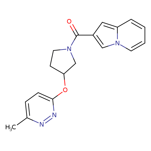 2-{3-[(6-methylpyridazin-3-yl)oxy]pyrrolidine-1-carbonyl}indolizine