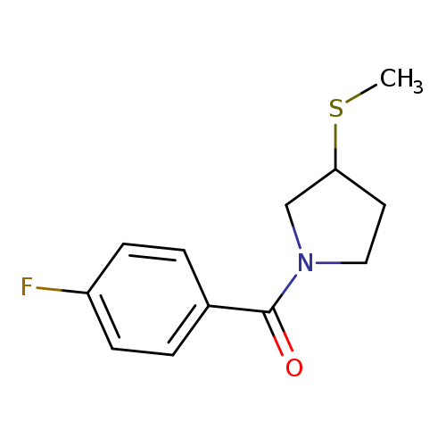 1-(4-fluorobenzoyl)-3-(methylsulfanyl)pyrrolidine