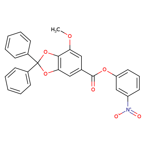 3-Nitrophenyl 7-methoxy-2,2-diphenylbenzo[d][1,3]dioxole-5-carboxylate