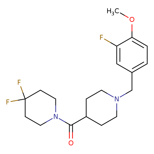 4,4-difluoro-1-{1-[(3-fluoro-4-methoxyphenyl)methyl]piperidine-4-carbonyl}piperidine
