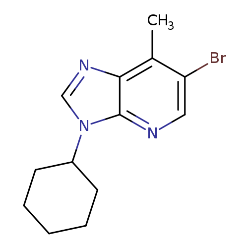 6-Bromo-3-cyclohexyl-7-methylimidazo[4,5-b]pyridine