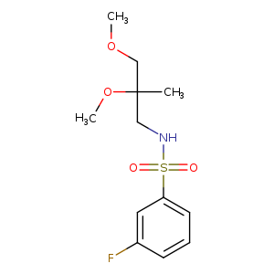 N-(2,3-dimethoxy-2-methylpropyl)-3-fluorobenzene-1-sulfonamide
