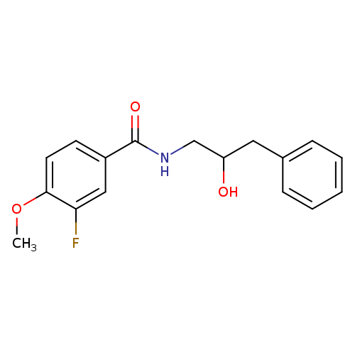3-fluoro-N-(2-hydroxy-3-phenylpropyl)-4-methoxybenzamide