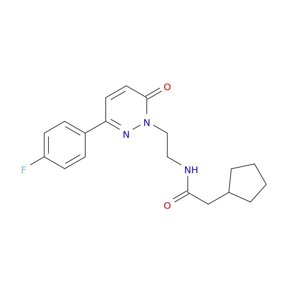 2-cyclopentyl-N-{2-[3-(4-fluorophenyl)-6-oxo-1,6-dihydropyridazin-1-yl]ethyl}acetamide