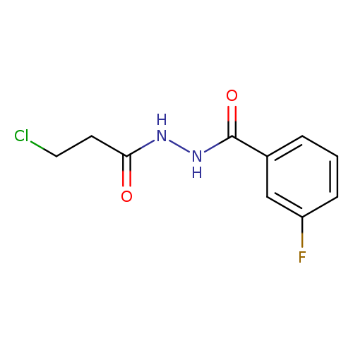 N'-(3-chloropropanoyl)-3-fluorobenzohydrazide