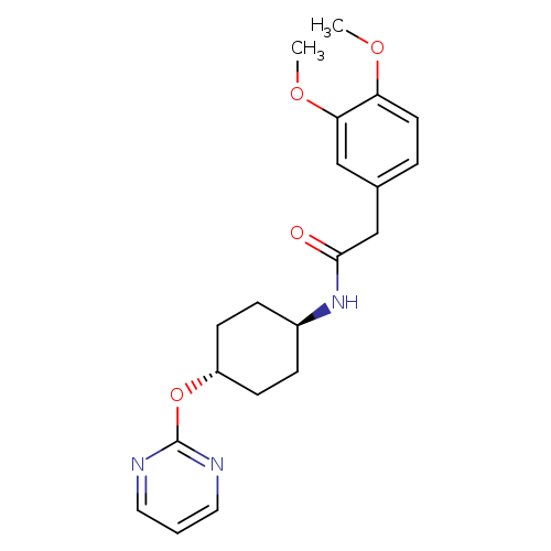 2-(3,4-dimethoxyphenyl)-N-[(1r,4r)-4-(pyrimidin-2-yloxy)cyclohexyl]acetamide