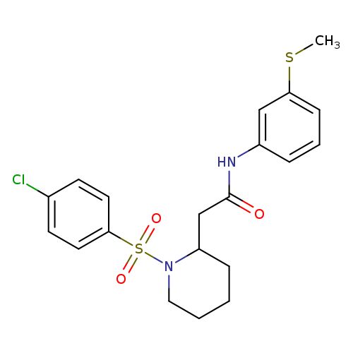 2-[1-(4-chlorobenzenesulfonyl)piperidin-2-yl]-N-[3-(methylsulfanyl)phenyl]acetamide