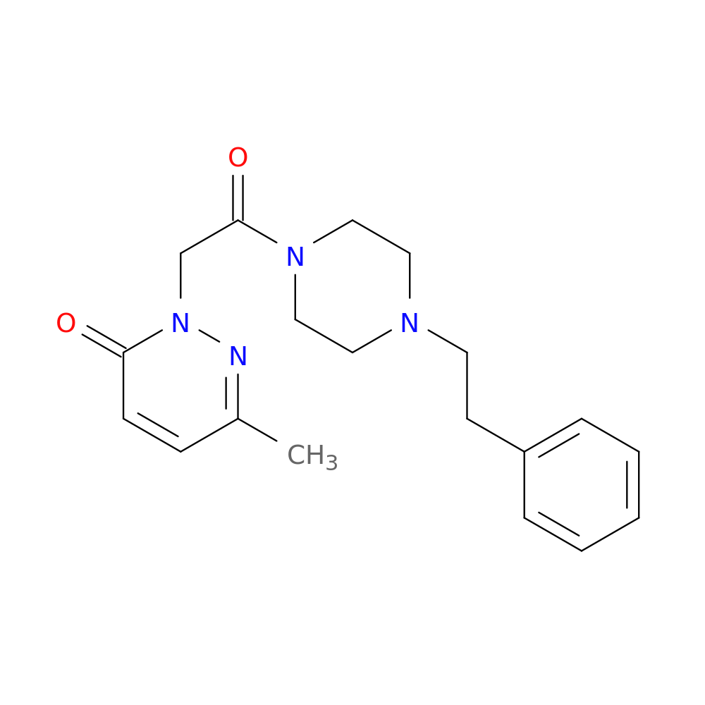 6-methyl-2-{2-oxo-2-[4-(2-phenylethyl)piperazin-1-yl]ethyl}-2,3-dihydropyridazin-3-one