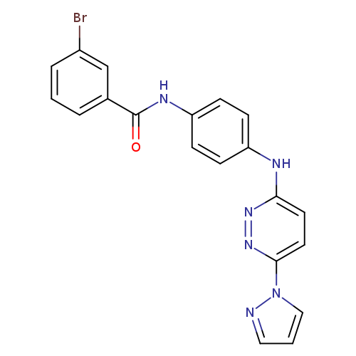 3-bromo-N-(4-{[6-(1H-pyrazol-1-yl)pyridazin-3-yl]amino}phenyl)benzamide