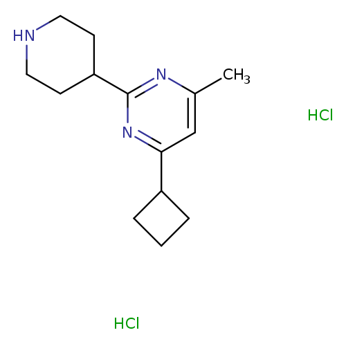 4-cyclobutyl-6-methyl-2-(piperidin-4-yl)pyrimidinedihydrochloride