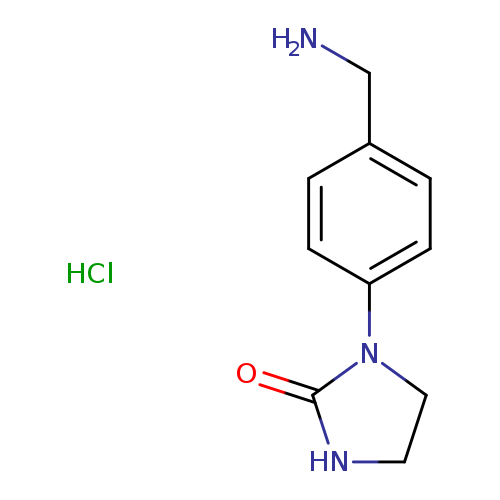 1-[4-(aminomethyl)phenyl]imidazolidin-2-one hydrochloride