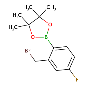 2-(2-(Bromomethyl)-4-fluorophenyl)-4,4,5,5-tetramethyl-1,3,2-dioxaborolane