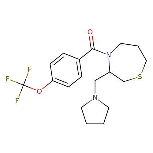 3-[(pyrrolidin-1-yl)methyl]-4-[4-(trifluoromethoxy)benzoyl]-1,4-thiazepane