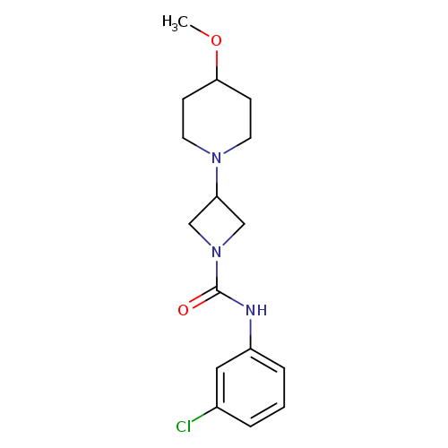 N-(3-chlorophenyl)-3-(4-methoxypiperidin-1-yl)azetidine-1-carboxamide