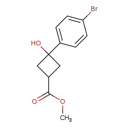 Methyl 3-(4-bromophenyl)-3-hydroxycyclobutane-1-carboxylate
