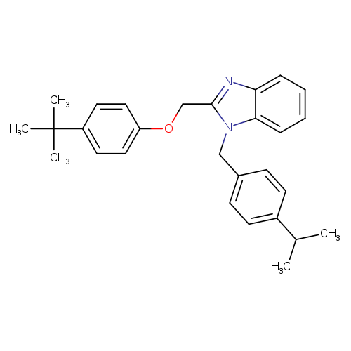 2-[(4-tert-butylphenoxy)methyl]-1-{[4-(propan-2-yl)phenyl]methyl}-1H-1,3-benzodiazole