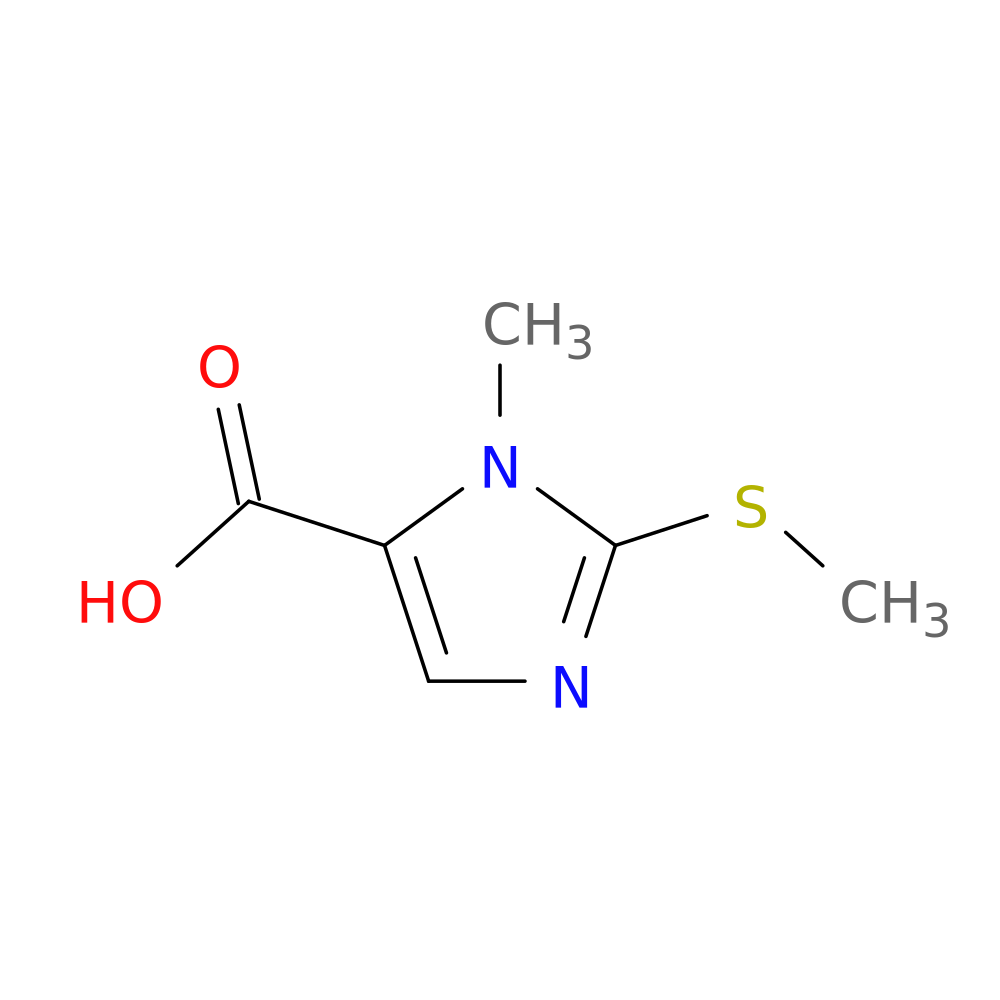 1-methyl-2-(methylsulfanyl)-1H-imidazole-5-carboxylic acid