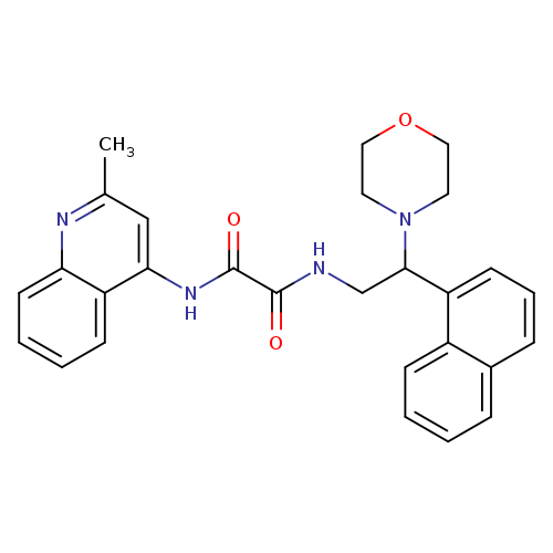 N-(2-methylquinolin-4-yl)-N'-[2-(morpholin-4-yl)-2-(naphthalen-1-yl)ethyl]ethanediamide