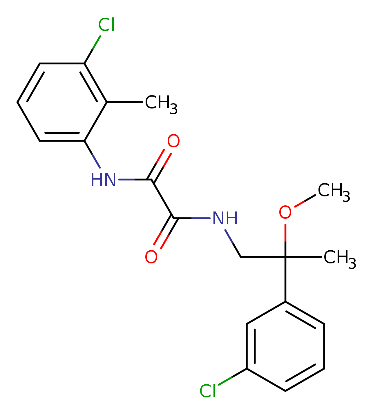 N-(3-chloro-2-methylphenyl)-N'-[2-(3-chlorophenyl)-2-methoxypropyl]ethanediamide