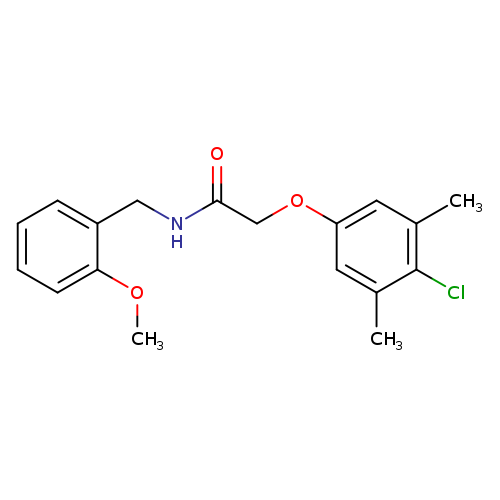 2-(4-chloro-3,5-dimethylphenoxy)-N-(2-methoxybenzyl)acetamide