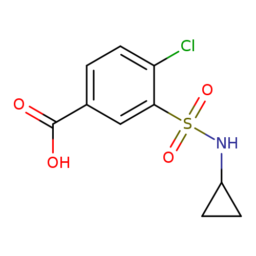 4-chloro-3-(cyclopropylsulfamoyl)benzoic acid