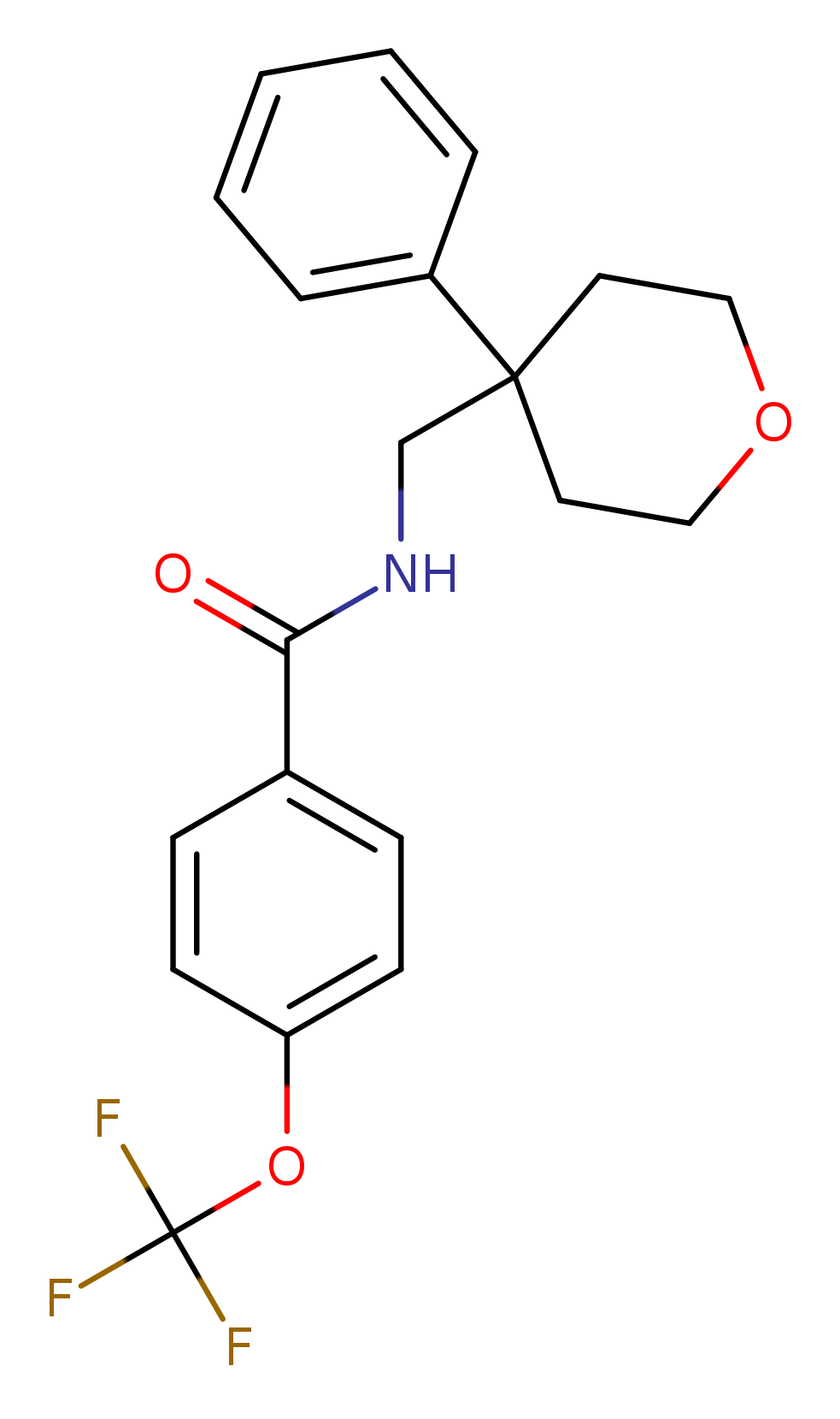 N-[(4-phenyloxan-4-yl)methyl]-4-(trifluoromethoxy)benzamide