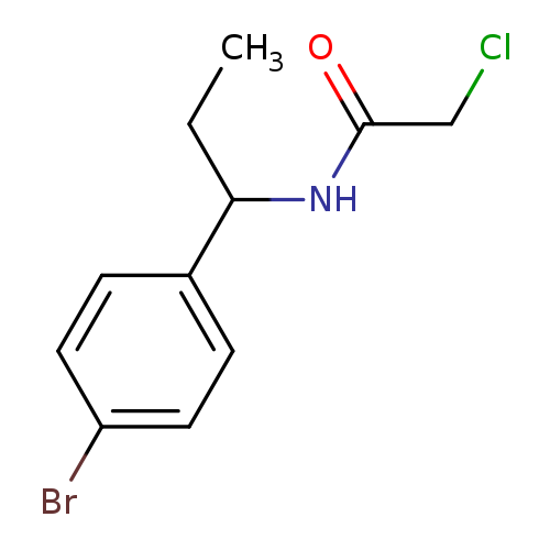 N-[1-(4-bromophenyl)propyl]-2-chloroacetamide