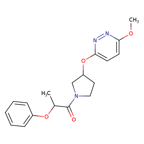 1-{3-[(6-methoxypyridazin-3-yl)oxy]pyrrolidin-1-yl}-2-phenoxypropan-1-one