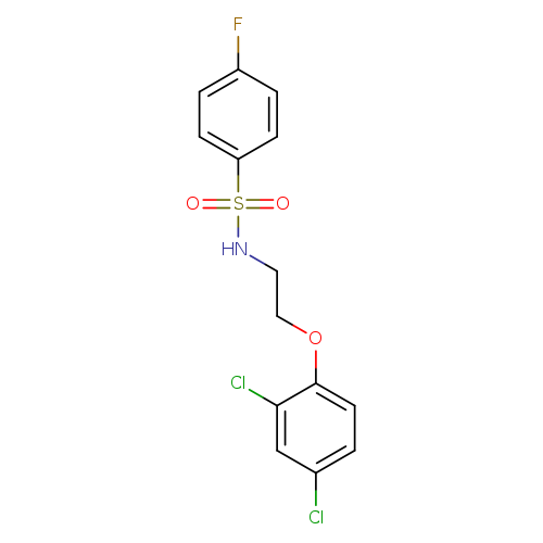N-[2-(2,4-dichlorophenoxy)ethyl]-4-fluorobenzene-1-sulfonamide