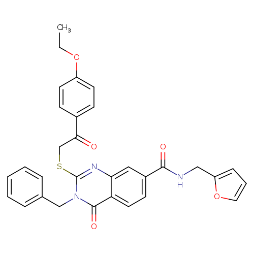 3-benzyl-2-{[2-(4-ethoxyphenyl)-2-oxoethyl]sulfanyl}-N-[(furan-2-yl)methyl]-4-oxo-3,4-dihydroquinazoline-7-carboxamide