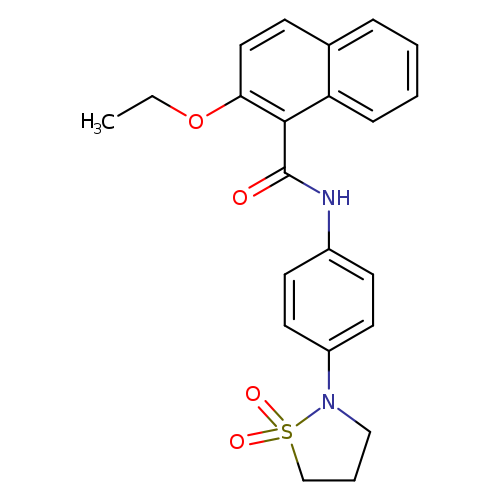 N-[4-(1,1-dioxo-1lambda6,2-thiazolidin-2-yl)phenyl]-2-ethoxynaphthalene-1-carboxamide