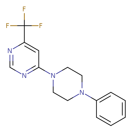 4-(4-phenylpiperazin-1-yl)-6-(trifluoromethyl)pyrimidine
