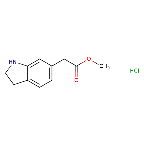 methyl 2-(2,3-dihydro-1H-indol-6-yl)acetate hydrochloride