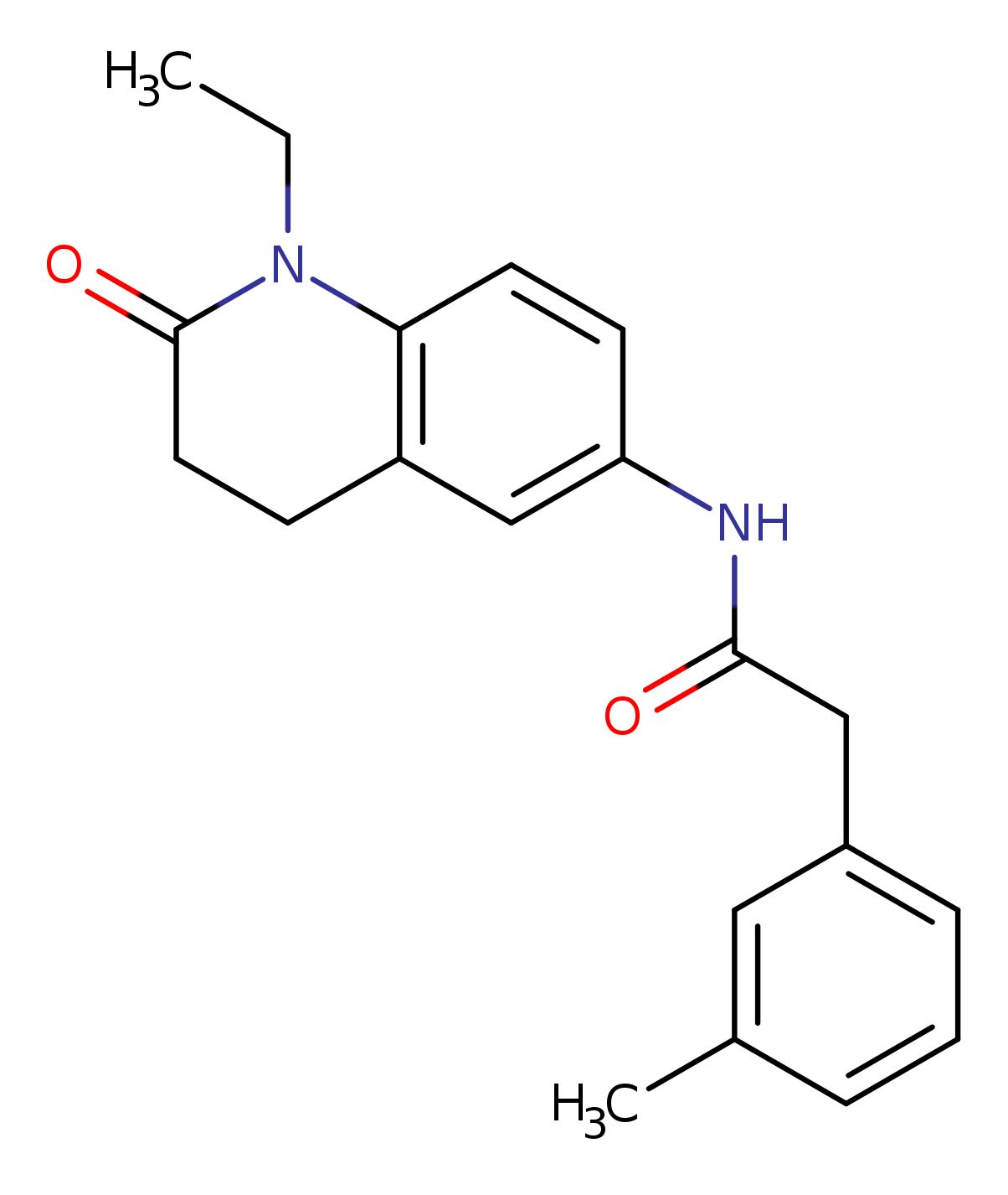 N-(1-ethyl-2-oxo-1,2,3,4-tetrahydroquinolin-6-yl)-2-(3-methylphenyl)acetamide