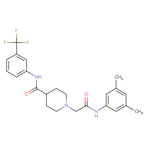 1-{[(3,5-dimethylphenyl)carbamoyl]methyl}-N-[3-(trifluoromethyl)phenyl]piperidine-4-carboxamide