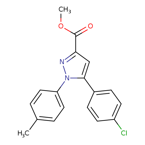 methyl 5-(4-chlorophenyl)-1-(4-methylphenyl)-1H-pyrazole-3-carboxylate