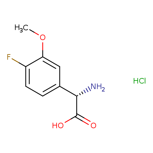 Benzeneacetic acid, α-amino-4-fluoro-3-methoxy-, hydrochloride (1:1), (αS)-